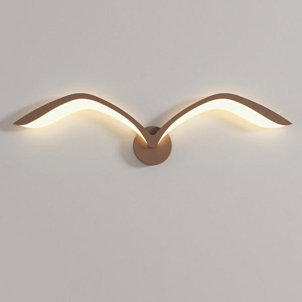 Nordic Minimalist Seagull Acrylic LED Wall Sconce Lamp - Image 18