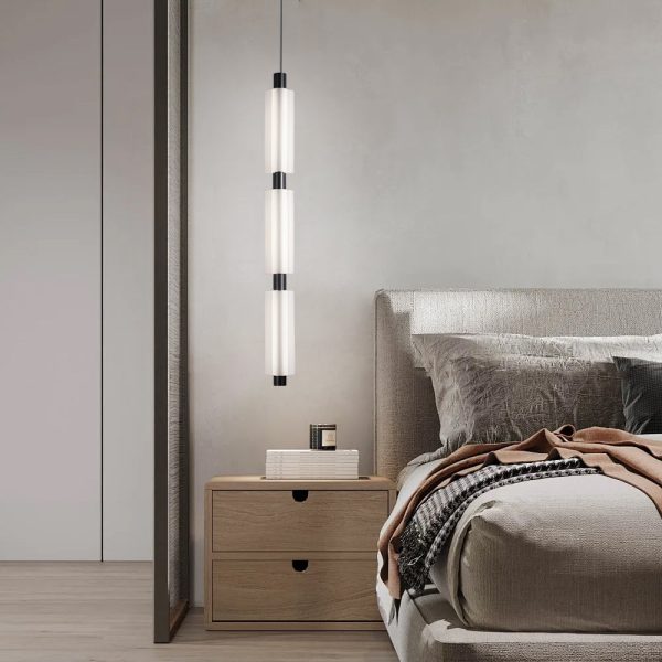 1/2/3 Heads Acrylic Cylinder Pendant Lights: Modern Hanging Lamp in Gold/Black - Image 6