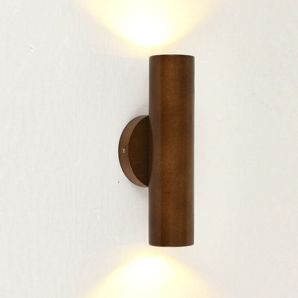 Modern Simple Warm Solid Wood Strip Double Head LED Wall Sconce Lamp - Image 10