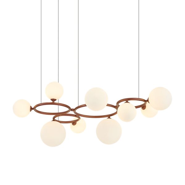 5/7/9-Light Glass Ball Circular Contemporary Chandelier with 3 Step Dimming - Image 39