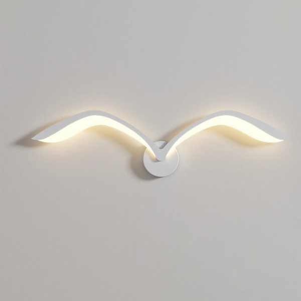 Nordic Minimalist Seagull Acrylic LED Wall Sconce Lamp - Image 12