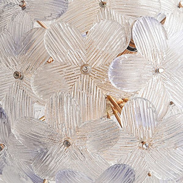 Modern Art Deco Cinquefoil Spherical Cylindrical Glass Iron 6/8 Light Chandelier For Living Room - Image 10