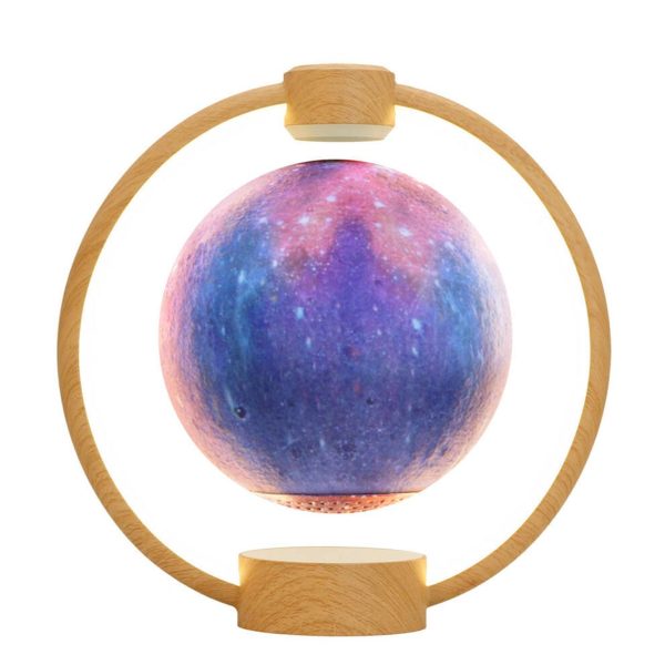 Creative Maglev Moon Design LED Colorful Light Night Light Table Lamp - Image 12