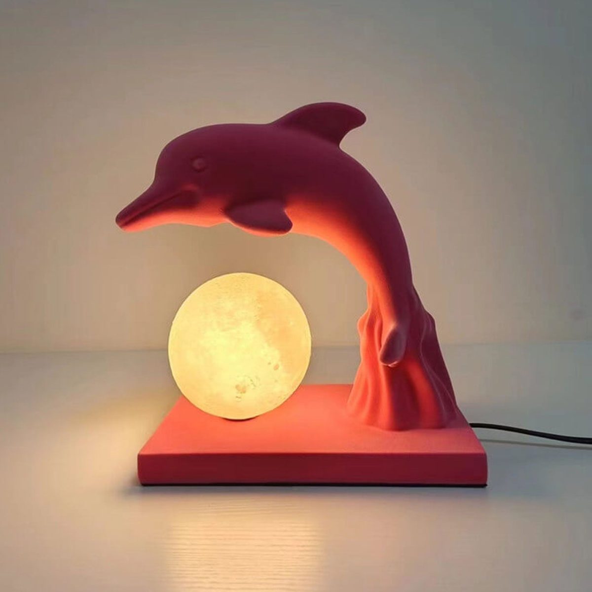 Nordic Creative Dolphin Ball Shade 1-Light Table Lamp - Image 16