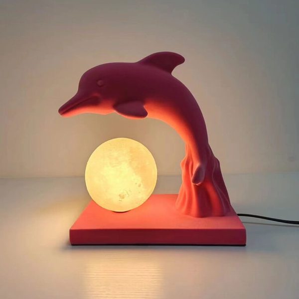 Nordic Creative Dolphin Ball Shade 1-Light Table Lamp - Image 16