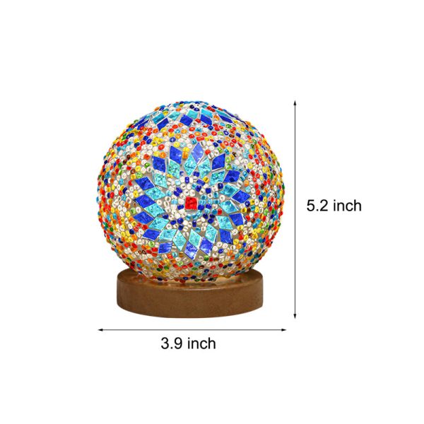 Stained Glass Table Lamp - Mosaic LED Lamp - Image 10