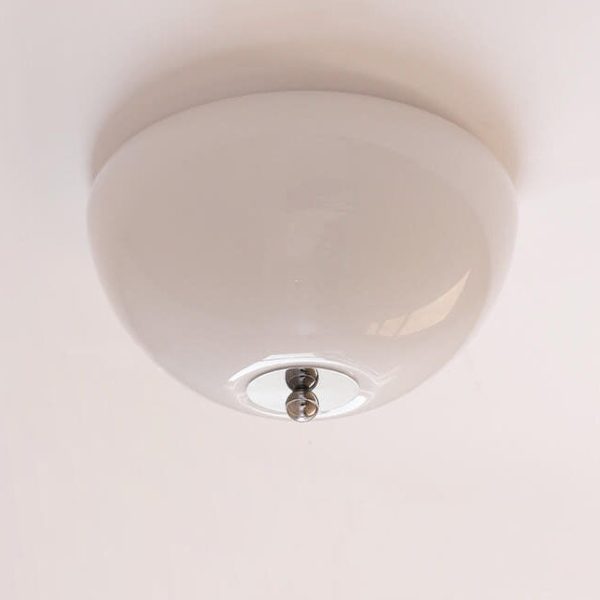 Nordic Minimalist Iron Round Glass Shade 4-Light Flush Mount Ceiling Light - Image 19