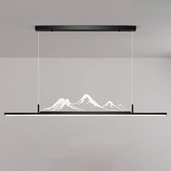 Chinese Style Retro Long Strip Mountain Peak Design Decorative LED Chandelier - Image 14