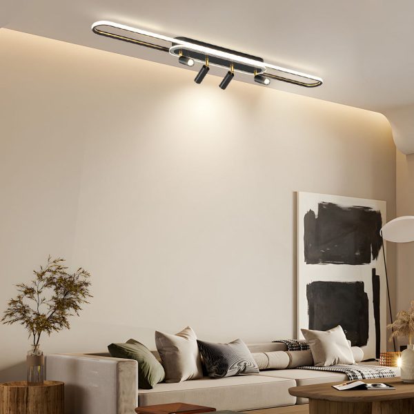 Long Ring Three Step Dimming Modern Surface Mounted Spotlights Ceiling Light - Image 9