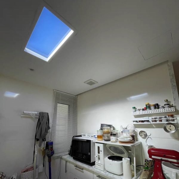 Modern Smart Blue Sky Aluminum LED Flush Mount Ceiling Light - Image 26
