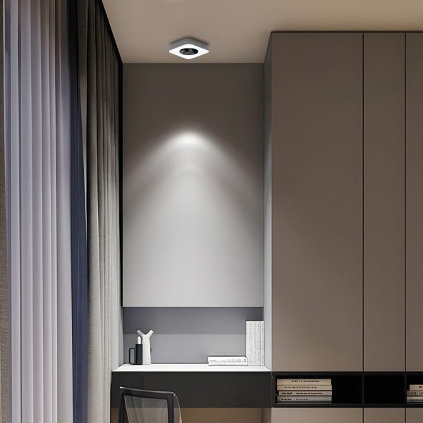 Square LED Anti-Glare Flush Mount Ceiling Light - Image 2