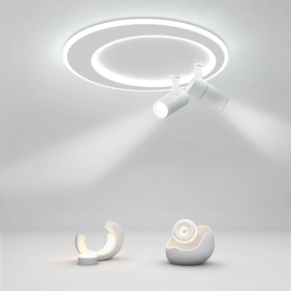 18'' LED Circular Flush Mount Modern Lighting with Spotlight - Image 2