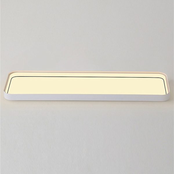 18'' Rectangular LED Modern Flush Mount Lighting with Remote Control - Image 7