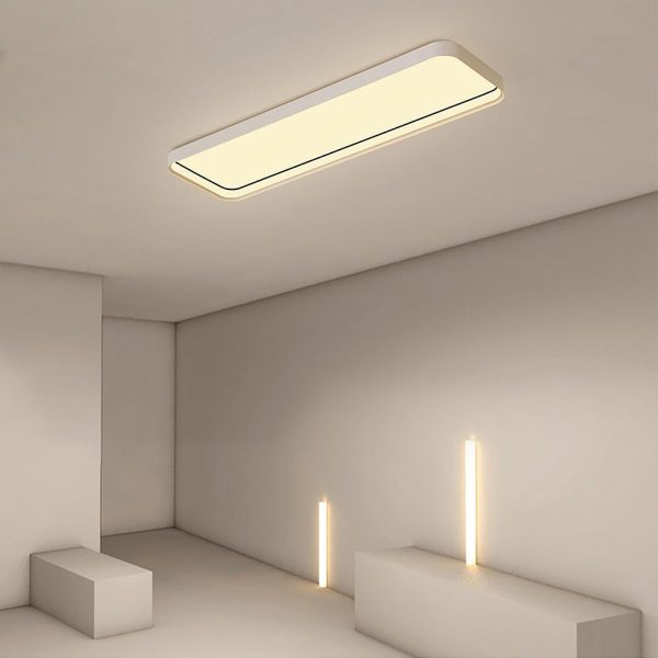 18'' Rectangular LED Modern Flush Mount Lighting with Remote Control - Image 3