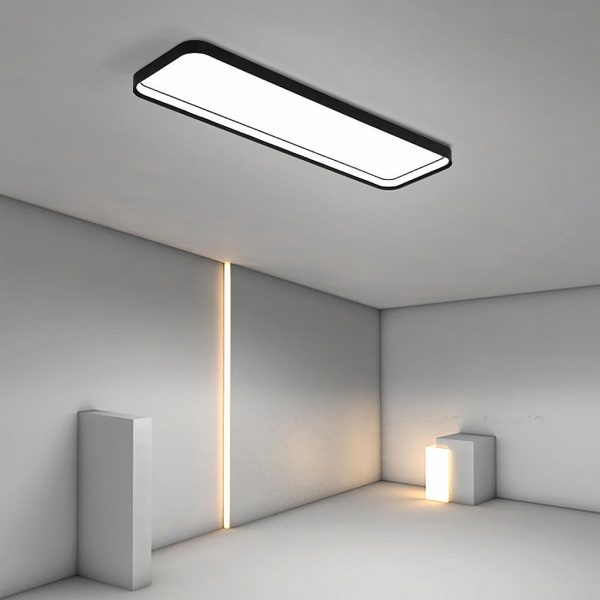 18'' Rectangular LED Modern Flush Mount Lighting with Remote Control - Image 2