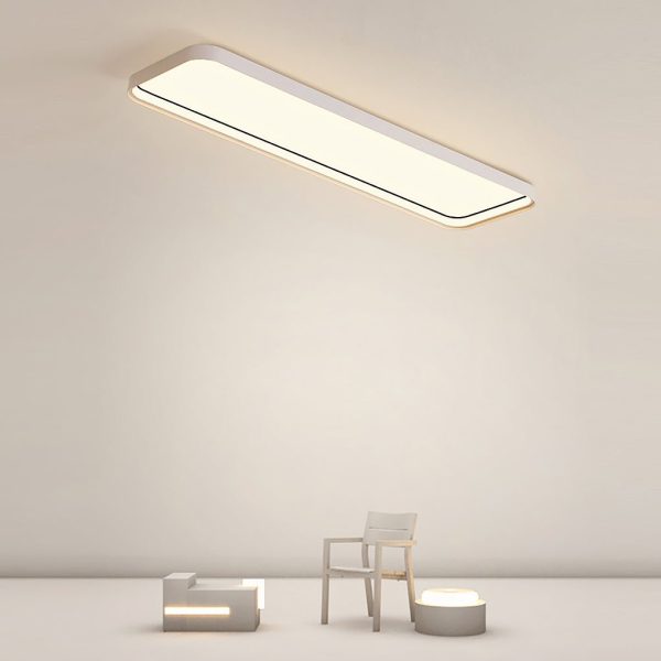 18'' Rectangular LED Modern Flush Mount Lighting with Remote Control - Image 4