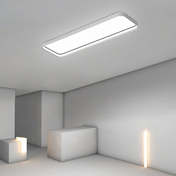 18'' Rectangular LED Modern Flush Mount Lighting with Remote Control - Image 5