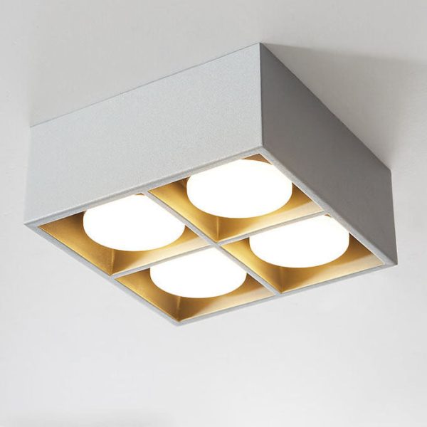 Minimalist Square Box Spotlight Iron LED Flush Mount Ceiling Light - Image 8