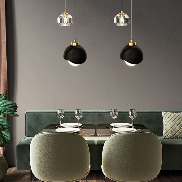 European Style Light Luxury Iron Brass LED Island Light Chandelier - Image 4