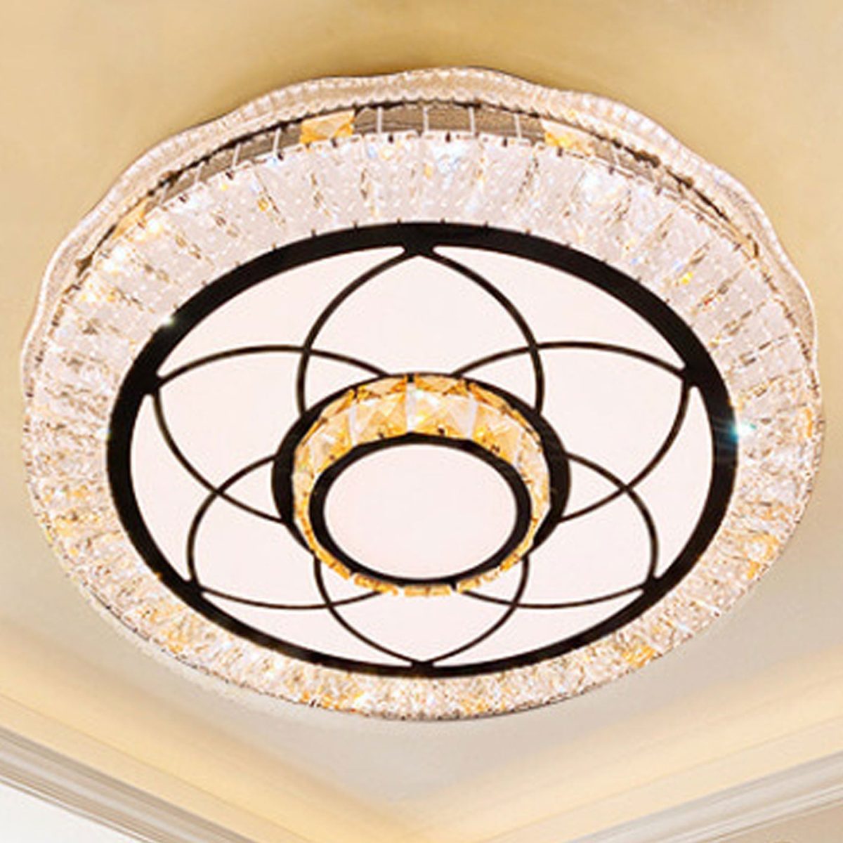 Nordic Light Luxury Round Design Multi-Style LED Flush Mount Light - Image 11