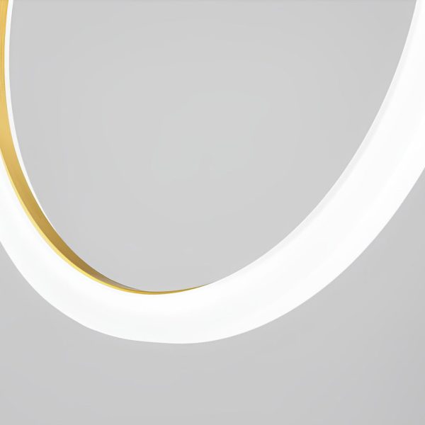 Minimalist Rings Stepless Dimming LED Nordic Duplex Stair Chandelier - Image 15