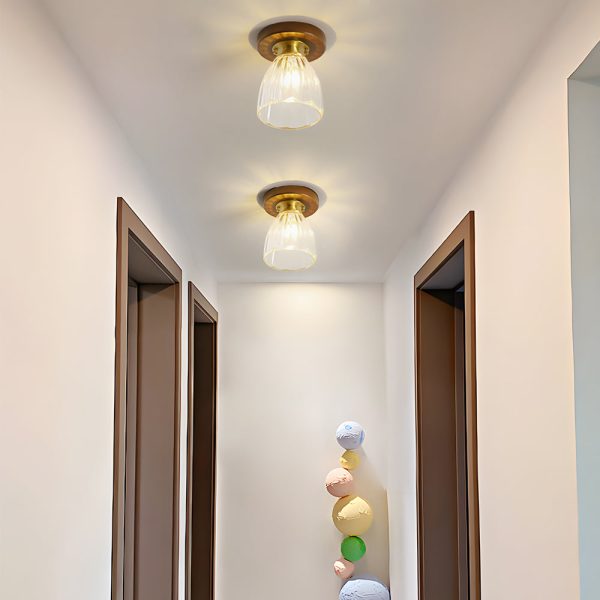 Square Iron Frame American Country Style Ceiling Light Fixture - Image 14