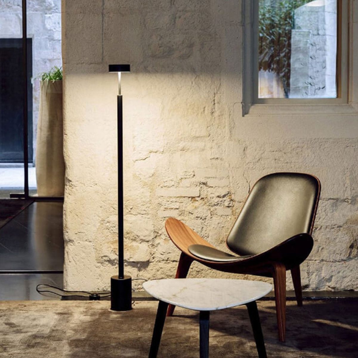 Nordic Minimalist Column LED Standing Floor Lamp - Image 2