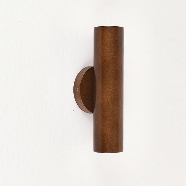 Modern Simple Warm Solid Wood Strip Double Head LED Wall Sconce Lamp - Image 8