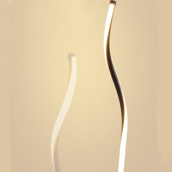 Minimalist Line 1-Light Bending Line LED Floor Lamps - Image 9