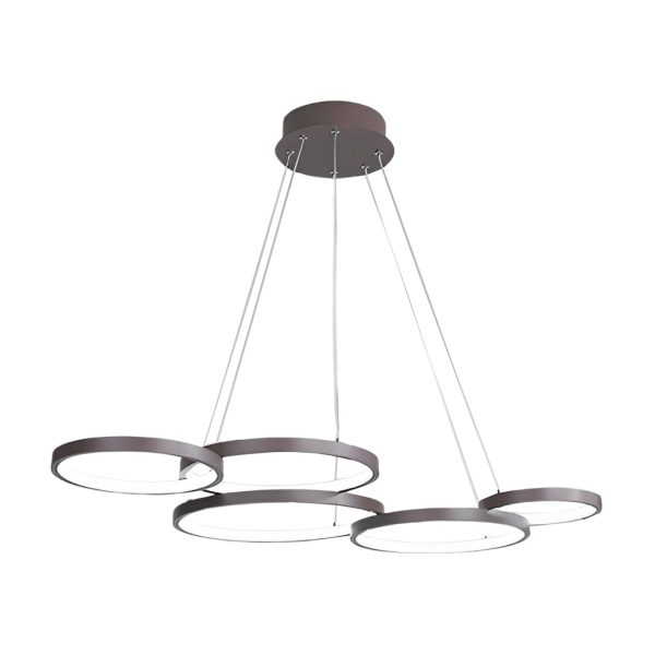 3 Rings Chandelier Dimmable Kitchen Dining Room Lighting Ceiling Lights with Remote Control - Image 8