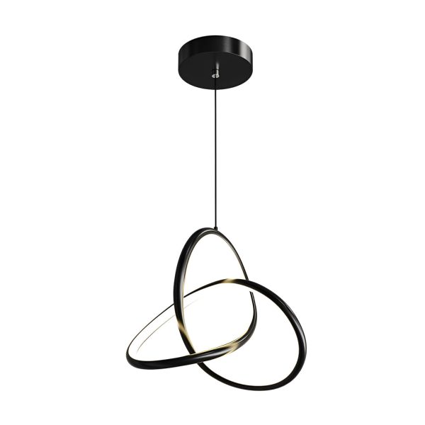 Circular Rings Creative Three Step Dimming LED Modern Chandelier Light - Image 8