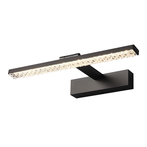 160?? Adjustable LED Bathroom Vanity Light with Crystal-Inspired Acrylic Shade, Dimmable - Image 8