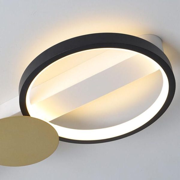 Modern Circle LED 3/4/5 Light LED Flush Mount Track Light - Image 9