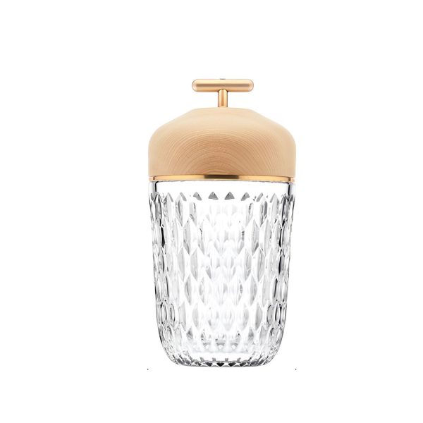 Pretty Cup-Shape Crystal Table Lamp Glass Ambient Lighting - Image 8