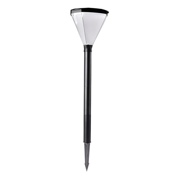 3.7V Cone Modern Solar Powered LED Path Light with Ground Insert or Mounting Base - Image 7