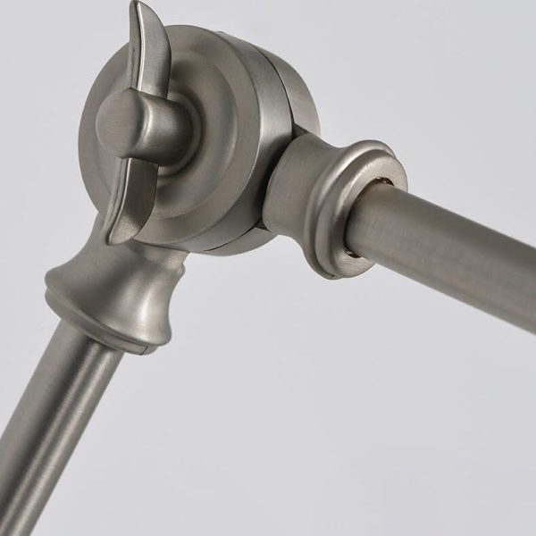 Retro Industrial Swing Arm Rotating Retractable Iron 1-Light Wall Sconce Lamp - Image 9