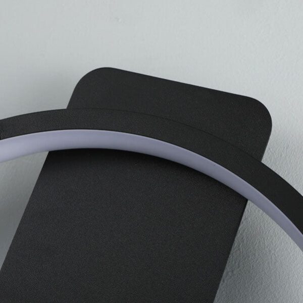 Modern Minimalist Clock Shaped 1-Light LED Wall Sconce Lamp - Image 5