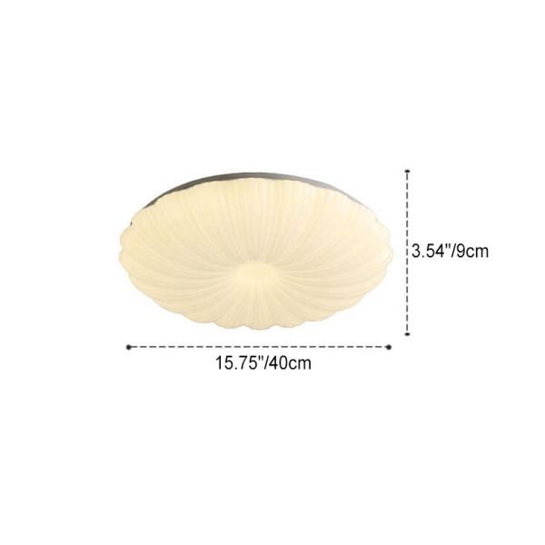 Modern Minimalist Shell Acrylic LED Flush Mount Ceiling Light - Image 9