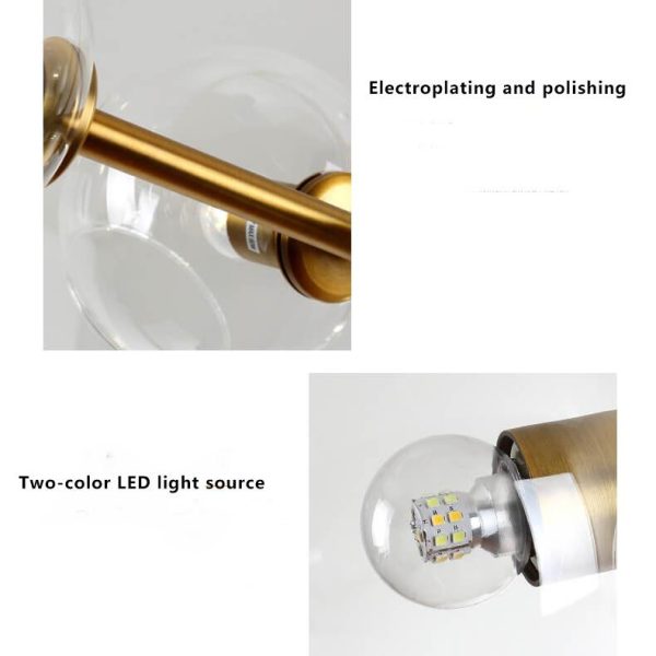 Modern Glass Magic Bean 8-Light LED Chandelier - Image 9