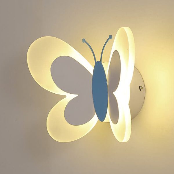 Creative Butterfly Acrylic 1-Light LED Wall Sconce Lamp - Image 7