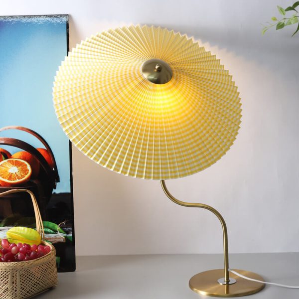 Retro Pleated Umbrella Shaped 1-Light Decorative Table Lamp - Image 10