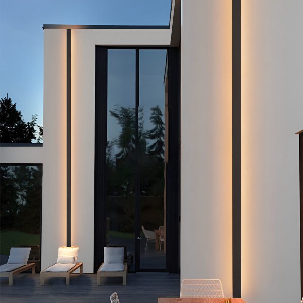 Black Long Strip LED RGB Outdoor Waterproof Wall Light - Image 3