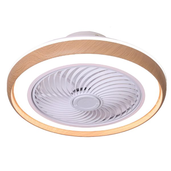 Round Ultra-thin Mute LED Nordic Bladeless Ceiling Fans with Remote Control - Image 8