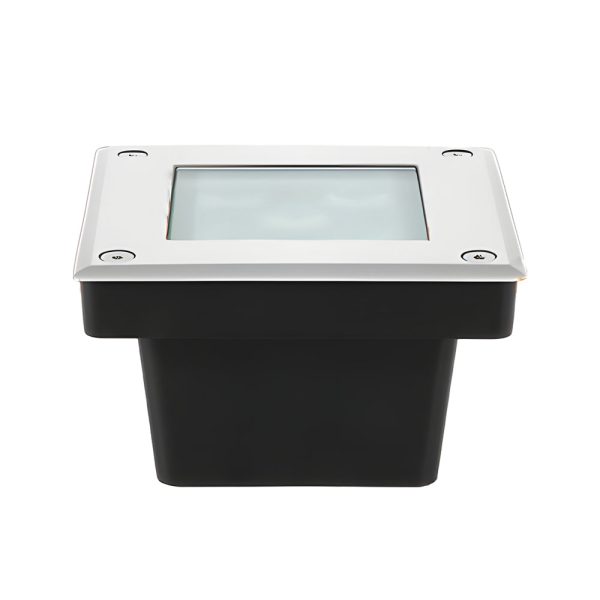 5-Light LED Modern Square In-Ground Well Lights Step Deck Lighting with Light Sensor for Pathways - Image 11