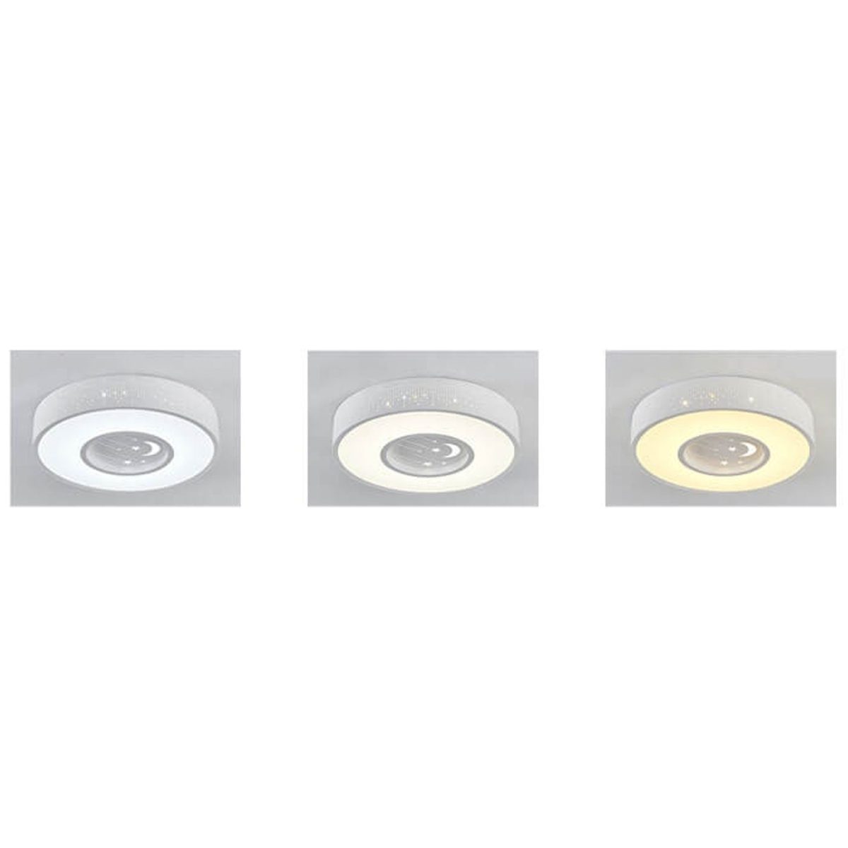 Modern Minimalist Starry Sky Round Children's LED Flush Mount Ceiling Light - Image 10