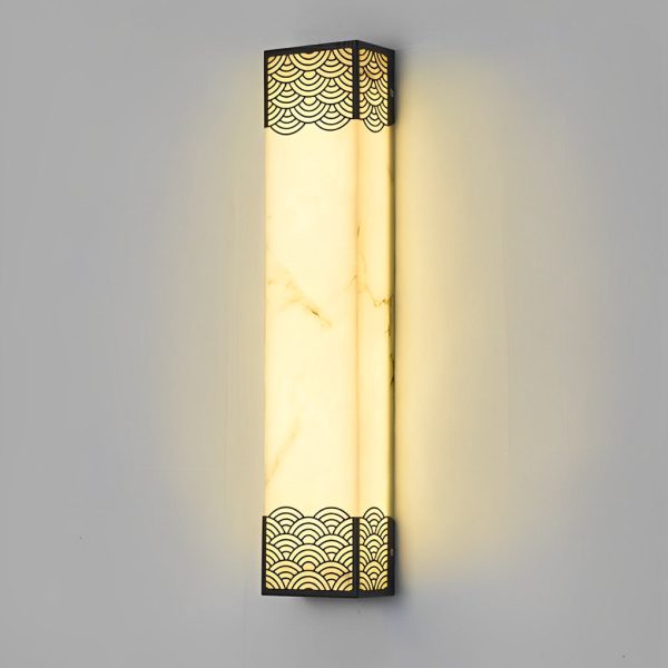 Rectangular Resin LED Waterproof Vintage Outdoor Wall Lights Wall Lamp - Image 7