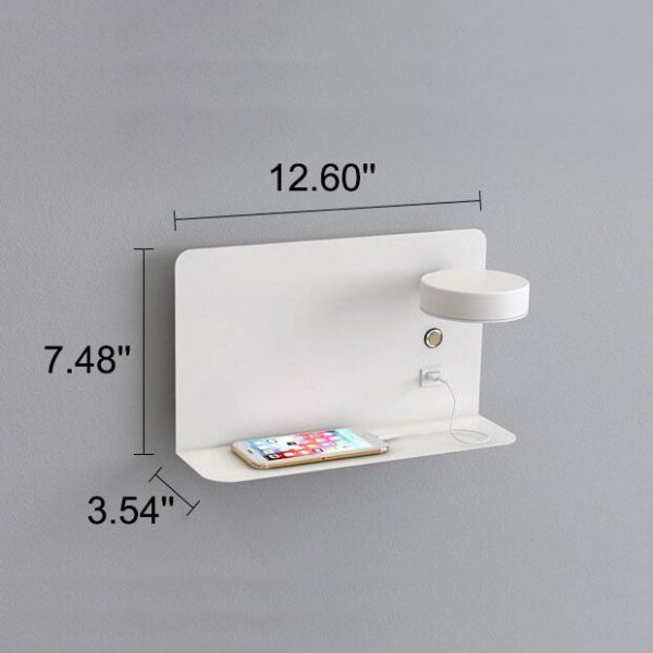 Modern Iron Square LED USB Rechargeable Wall Sconce Lamp - Image 11
