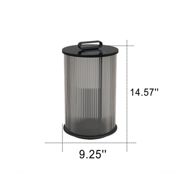 Modern Stainless Steel Glass Column LED Outdoor Waterproof Garden Floor Lamp - Image 11