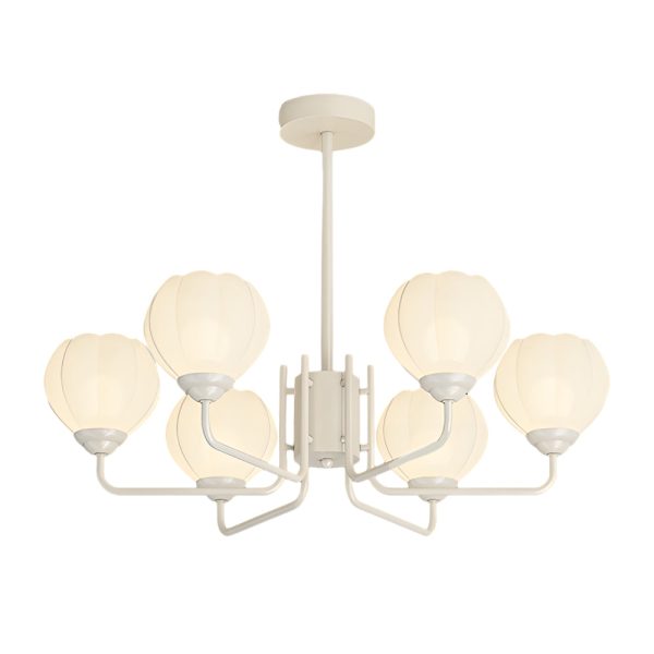 6 Flowers Round Bell Orchid Three Step Dimming Modern Hanging Lights Fixture - Image 7