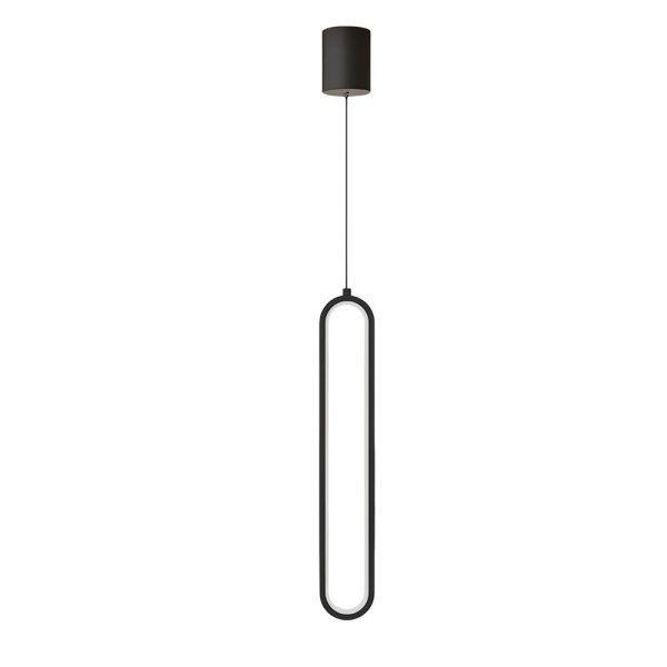 Oval Aluminum LED 3 Step Dimming Modern Pendant Lights with Spotlights - Image 10